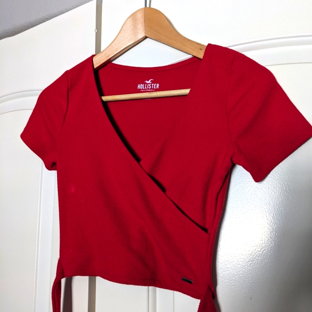 Hollister Red Crop Top